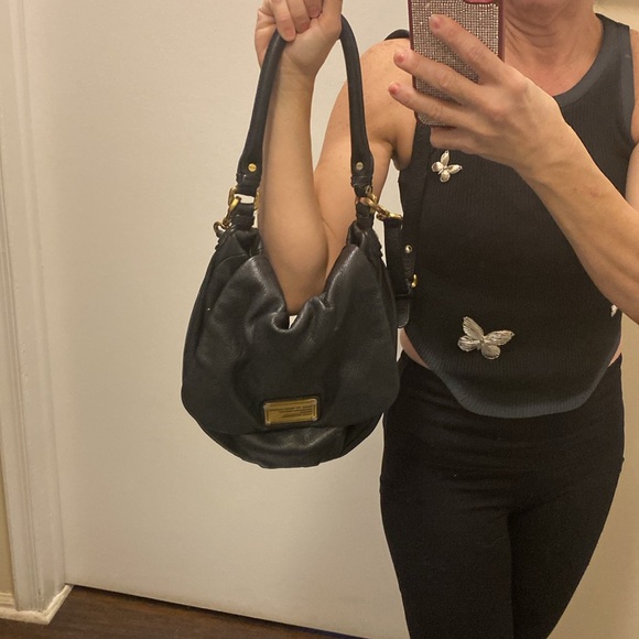 Marc Jacobs black leather shoulder crossbody bag - Picture 9 of 10